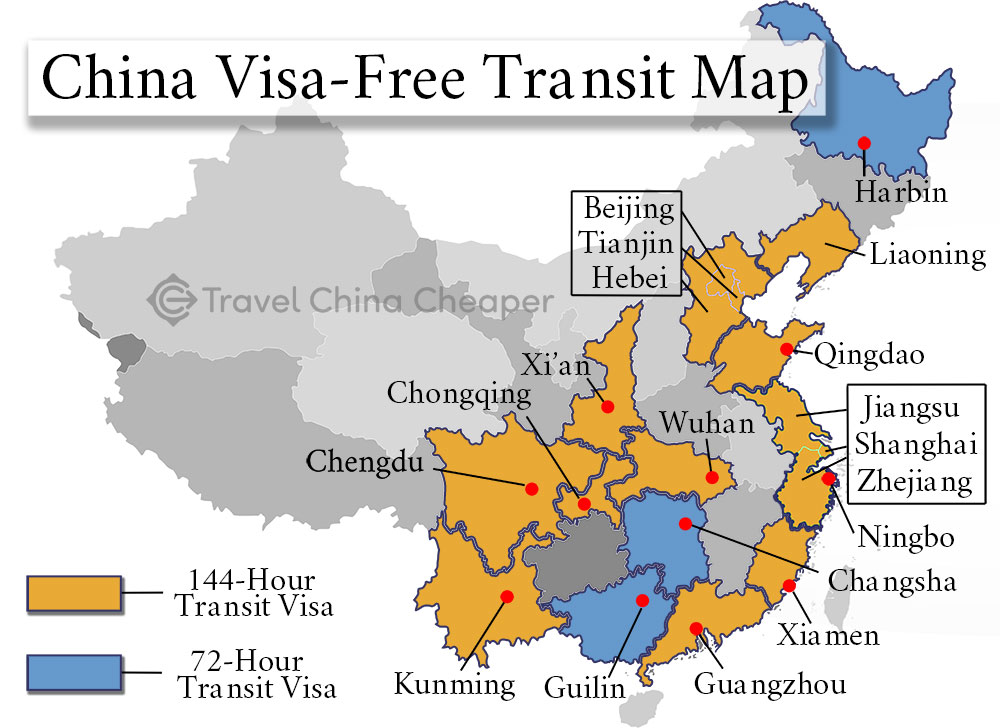 China Visa-Free Map Updated as of 2020