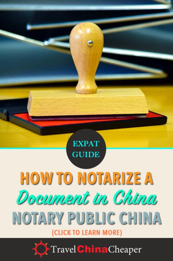 Pin this image about notarizing a document in China!