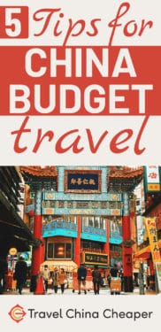 Save this article about China budget travel tips