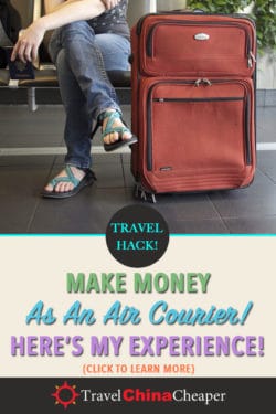 Save this article about being an air courier with Airmule on Pinterest