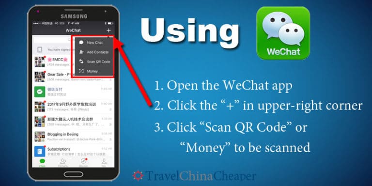 Using WeChat pay to pay for things in China